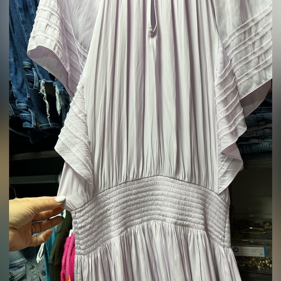 RAMY BROOK
Jane Short-Sleeve Smocked
Minidress  Lavender Size S Gorgeous on!! - Picture 9 of 15